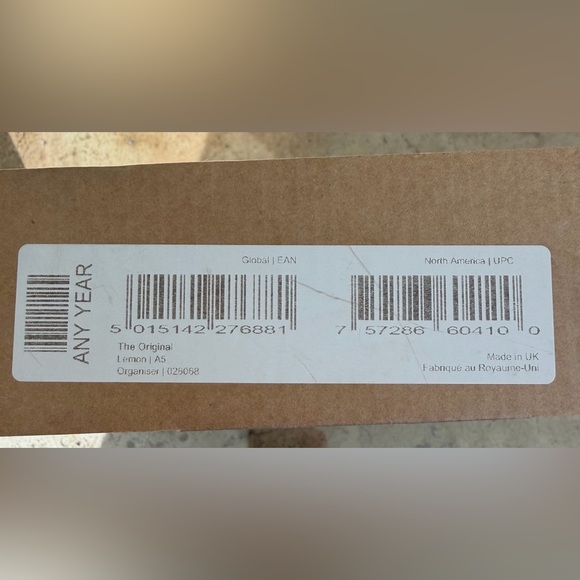 NIB Filofax Original Organizer  - Size A5 In Lemon Yellow Top Grain Leather - Picture 10 of 10